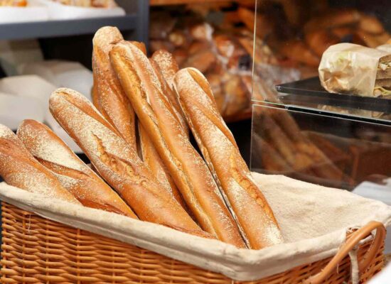 traditional French baguette