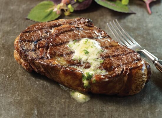 Garlic Herb Butter Strip Steak