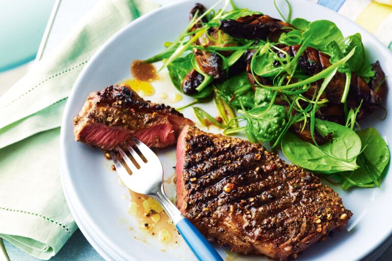 Peppercorn-Crusted Sirloin Steak